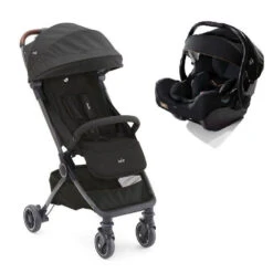 Joie Pack Duo Poussette Pact Flex Shale + Siège Auto I-level Recline Signature Eclipsesignature Eclipse
