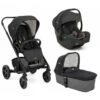 Joie Pack Trio Poussette Chrome Shale + Siège Auto I-gemm 3 Shale + Nacelle Chrome Shale -Joie Soldes Boutique ji041242444