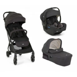 Joie Pack Trio Poussette Tourist Shale + Siège Auto I-gemm 3 Shale + Nacelle Ramble Xl Shale