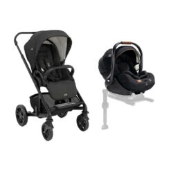 Joie Pack Duo Poussette Chrome Shale + Siège Auto I-level Recline Eclipse