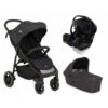 Joie Pack Trio Poussette Litetrax S Shale + Siège Auto I-jemini Signature Eclipse + Nacelle Ramble Shale -Joie Soldes Boutique ji041261627