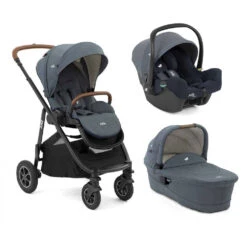 Joie Pack Trio Poussette Versatrax Lagoon + Siège Auto I-snug 2 Lagoon + Nacelle Ramble Xl Lagoon