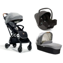 Joie Pack Trio Poussette Tourist Signature Carbon + Siège Auto I-snug 2 Shale + Nacelle Ramble Signature Carbon
