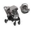 Joie Pack Duo Poussette Evalite Double Pebble + Siège Auto I-snug 2 Pebble -Joie Soldes Boutique ji041288125