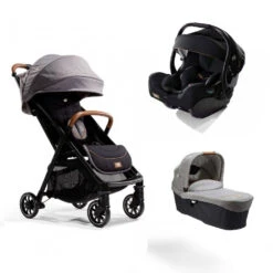 Joie Pack Trio Poussette Parcel Signature Carbon + Siège Auto I-jemini Eclipse + Nacelle Ramble Signature Carbon